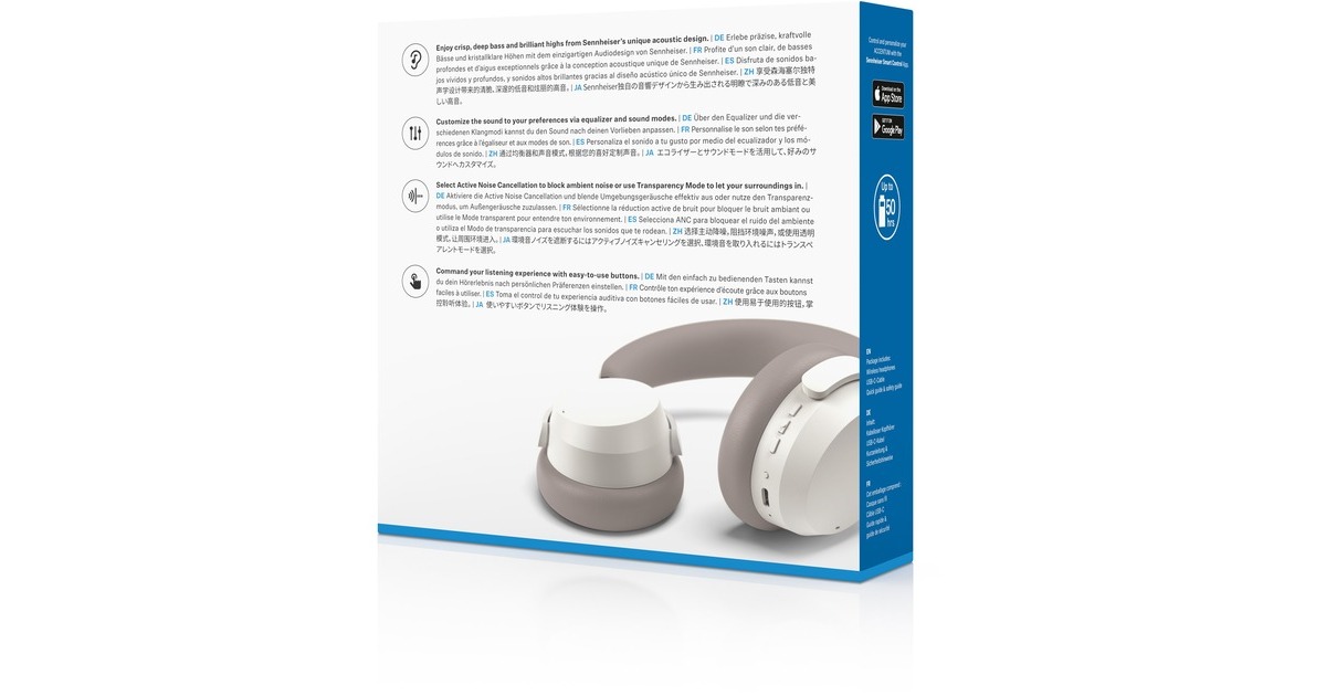 SennheiserACCENTUM Wireless over-ear headset  (Wit, Bluetooth 5.2, Pc)