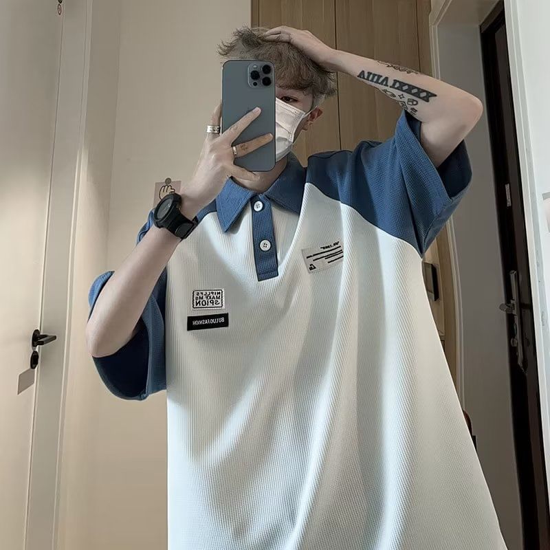 GRAYCIOUS - Poloshirt met korte mouwen en raglanmouwen
