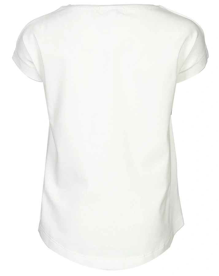 T-Shirt GLITTER DOTS in weiß/dunkelblau
