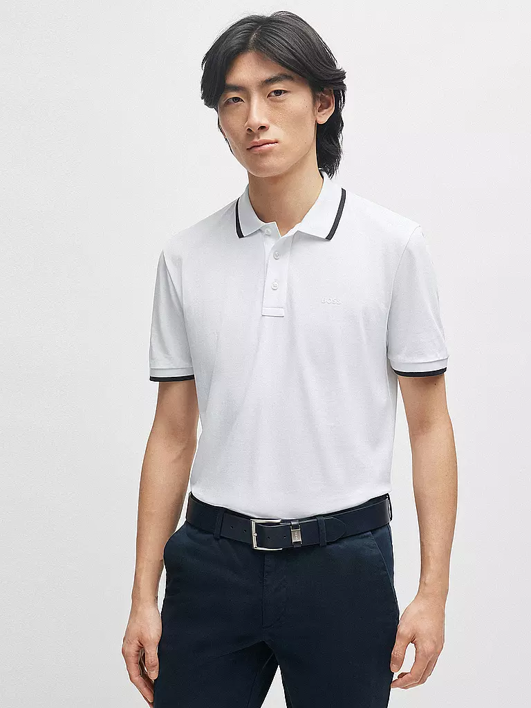 BOSS Poloshirt PARLAY 190 weiss