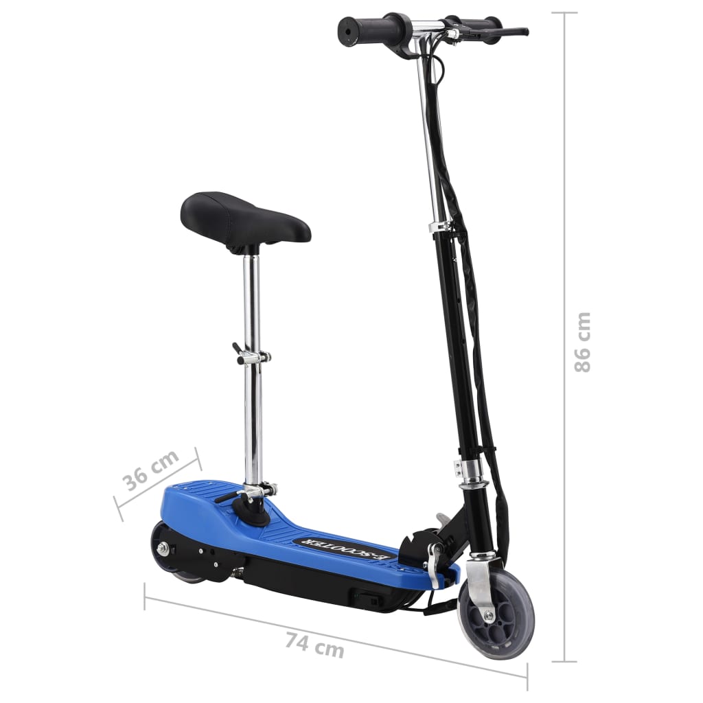Patinete elétrico Vidaxl 120W com assento