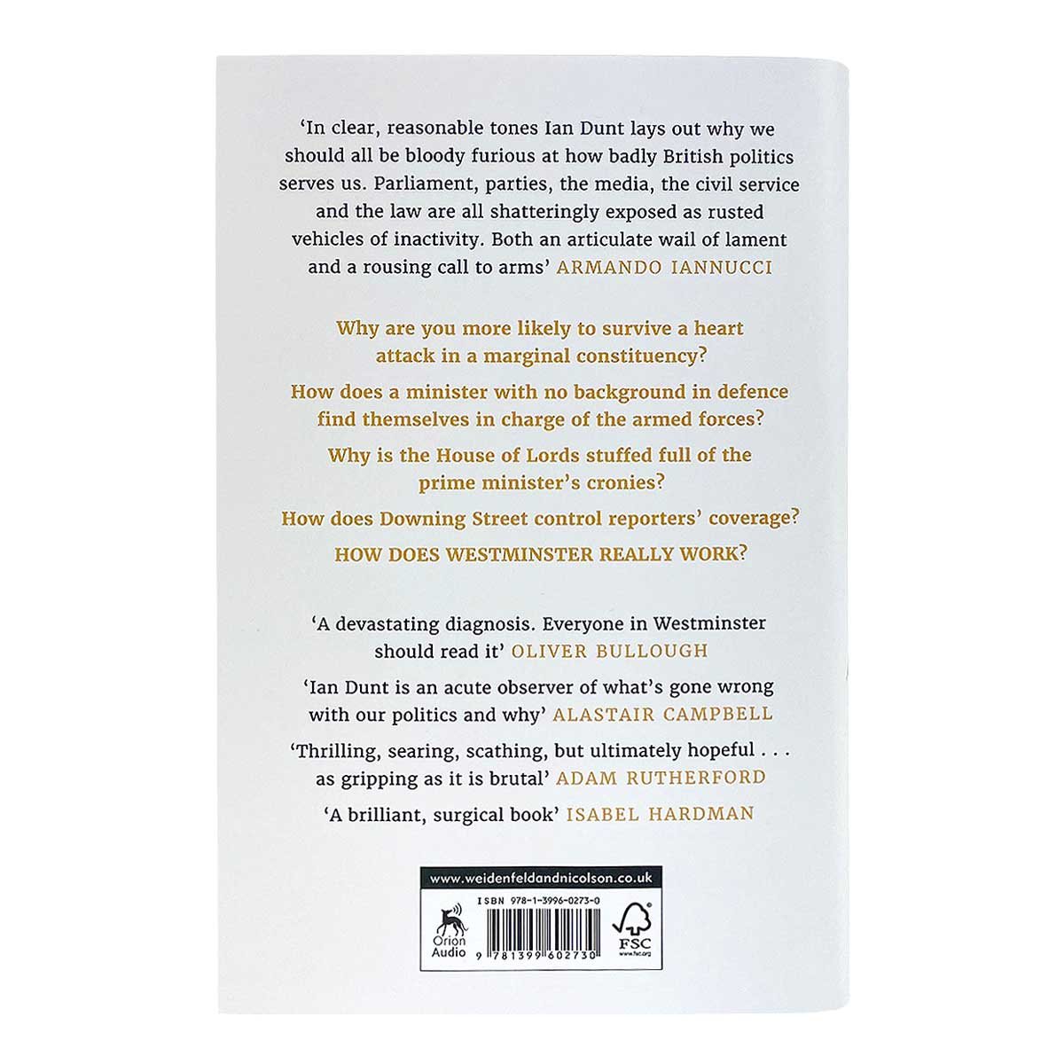 How Westminster Works... and Why It Doesn't (Hardback)
