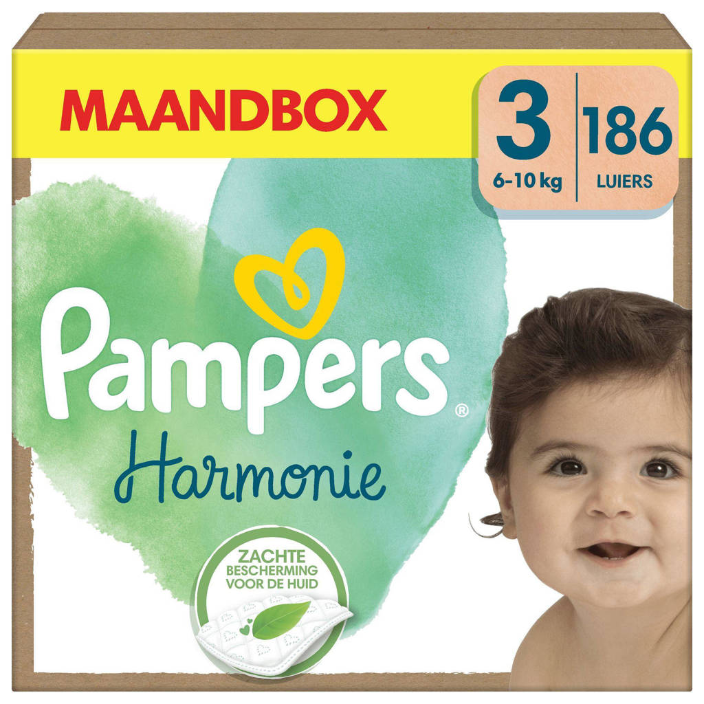 Veel lekkagesMaat 3 maandbox - 186 luiers, 6kg-10kg