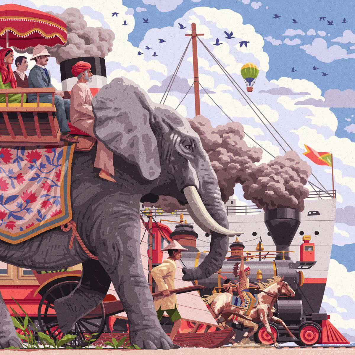 Ravensburger Spiel Around the world in 80 days