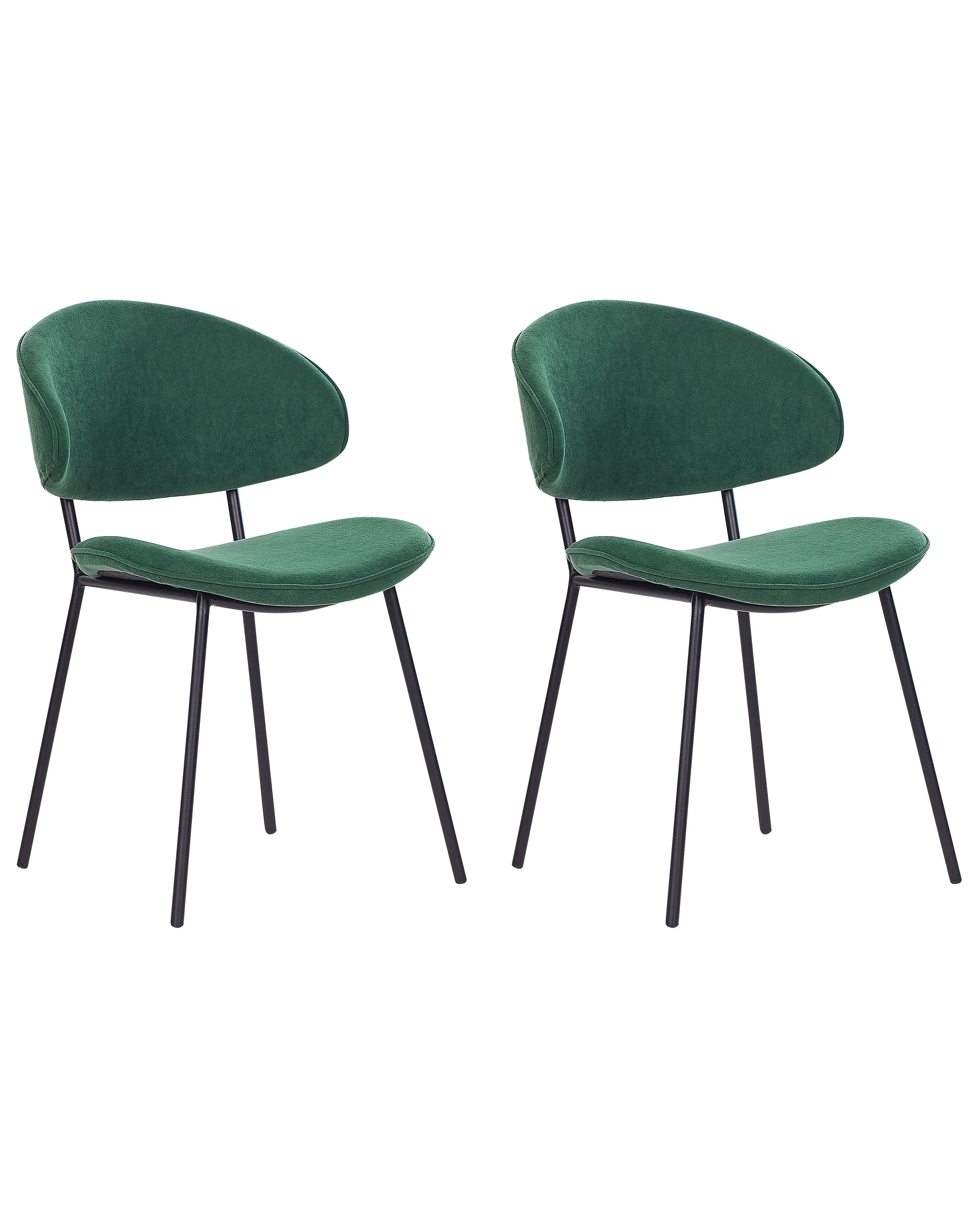 Set van 2 eetkamerstoelen KIANA Donkergroen