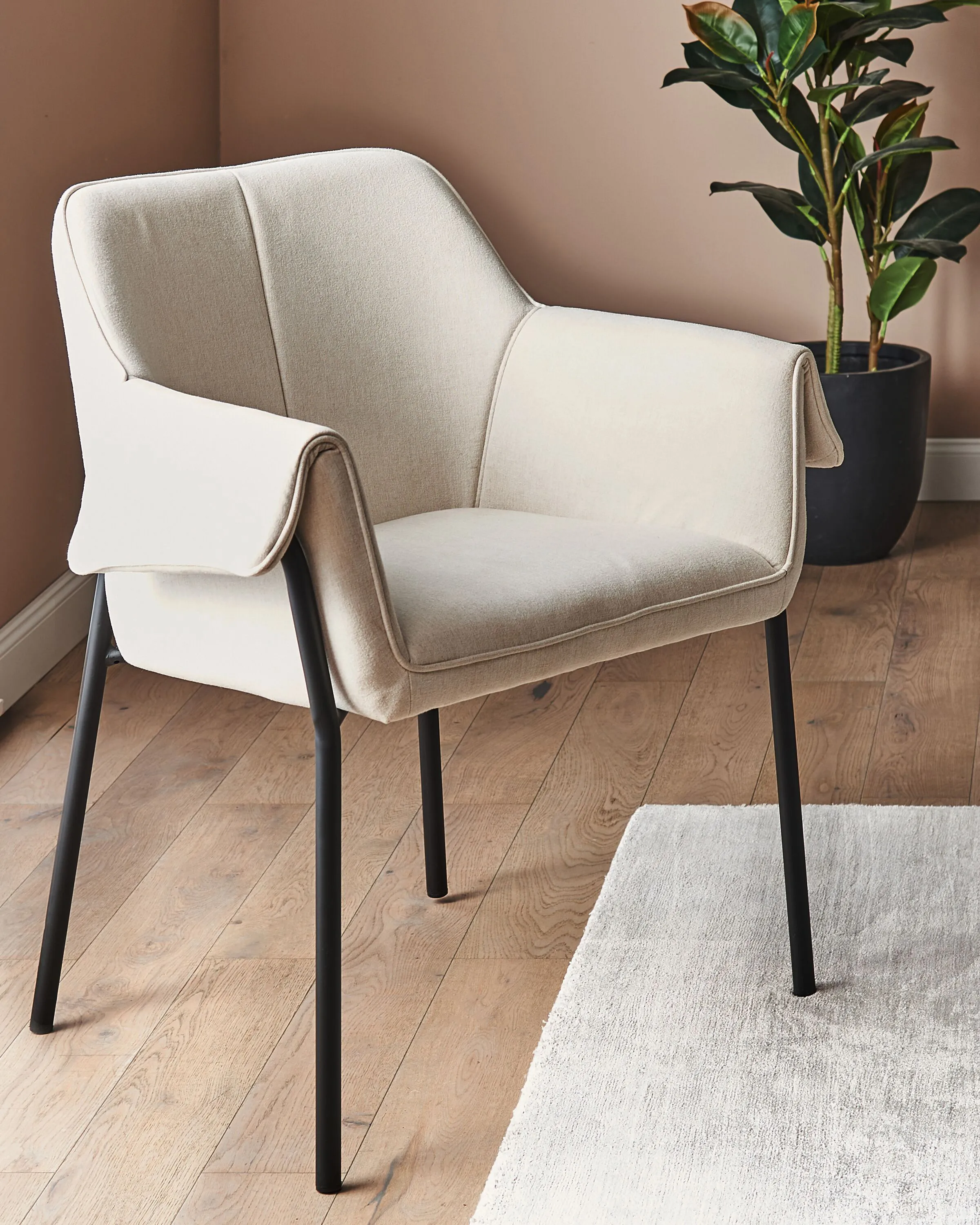 Fauteuil ARLA Stof Lichtbeige