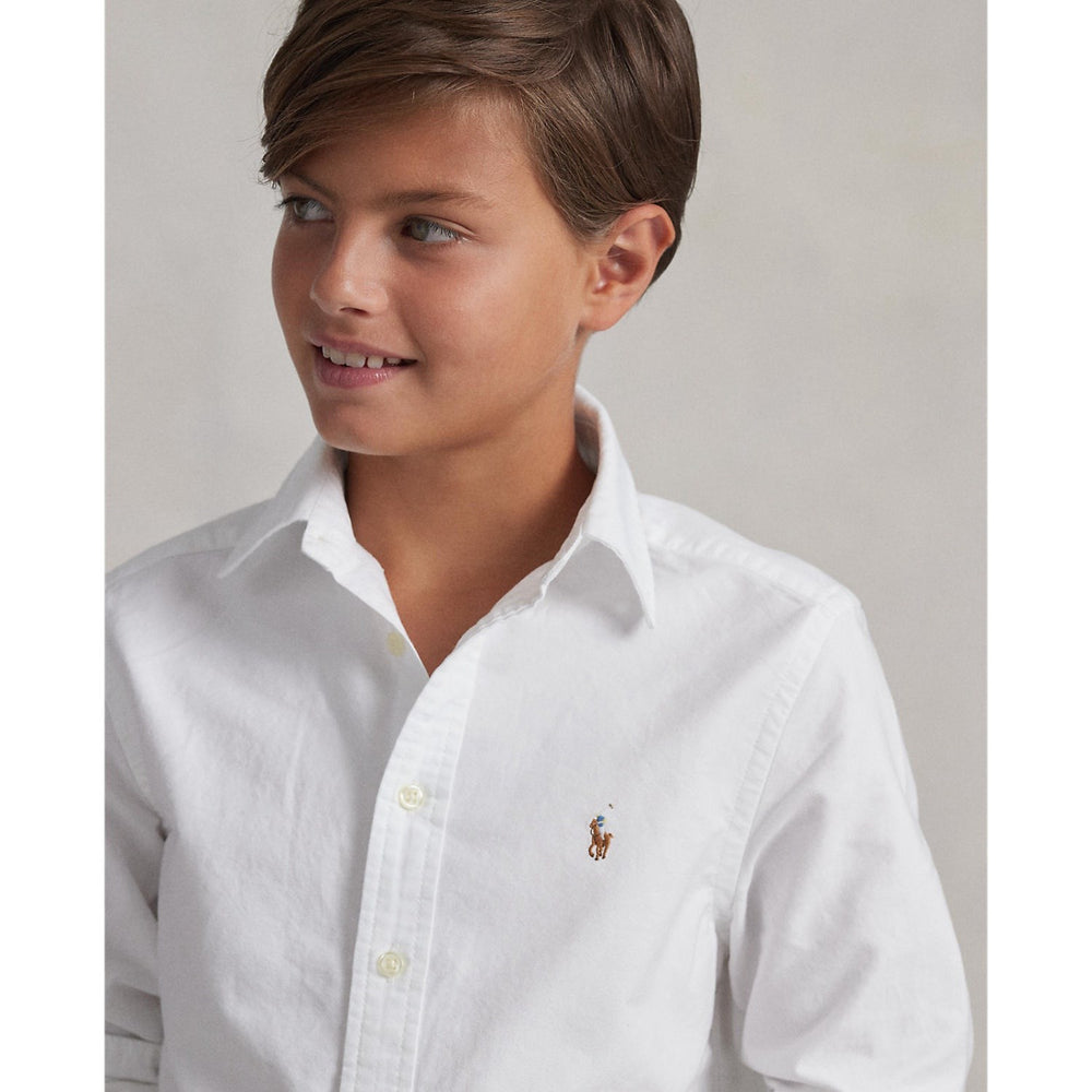 Køb Polo Ralph Lauren White Boy Sport Skjorte
