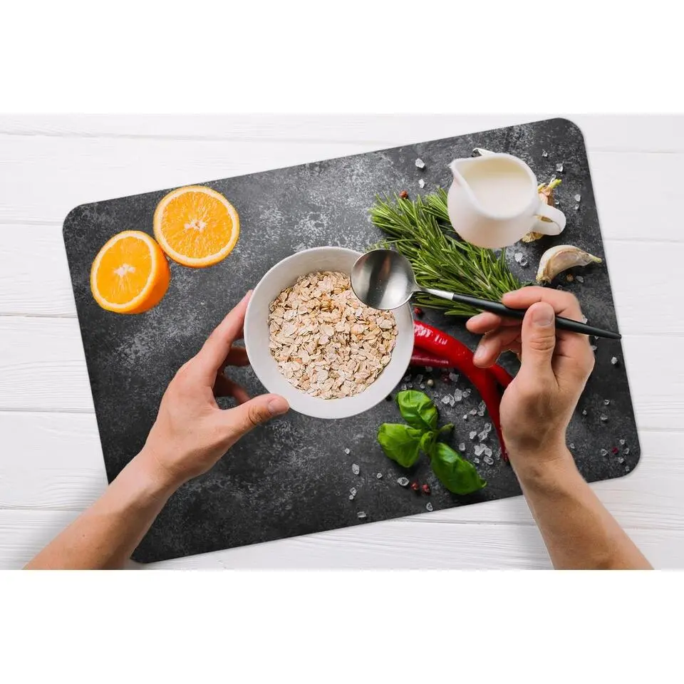 MuchoWow Placemat (6stuks) 45x30cm Peper Kruiden Specerijen