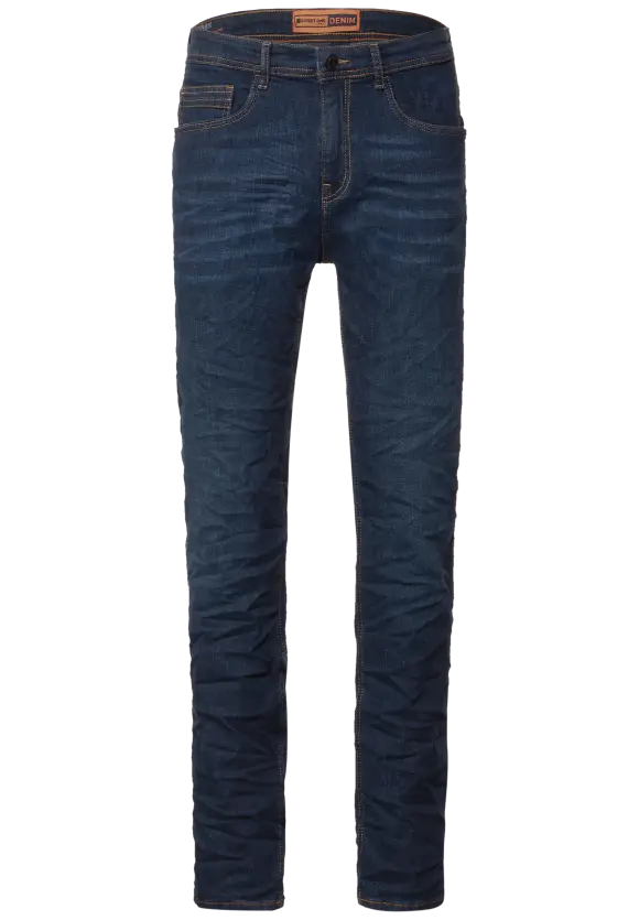 Regular Fit Jeans - indigo blue rinsed wash