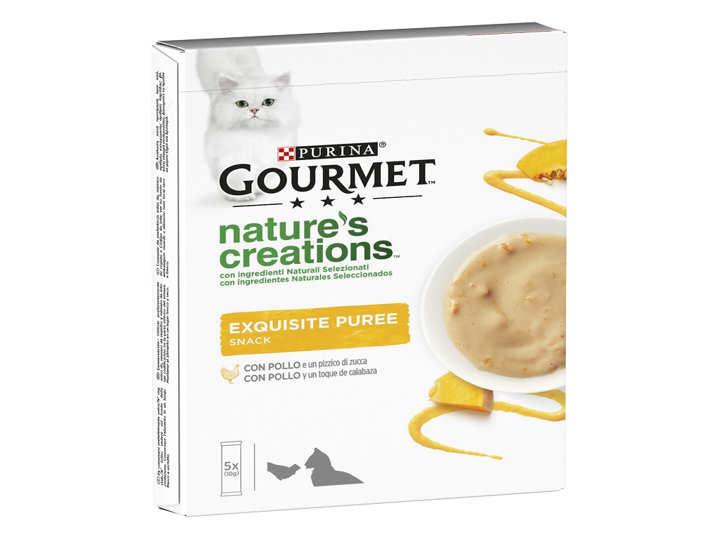 SNACKS PARA GATO GOURMET PURÉ FRANGO 5X10G