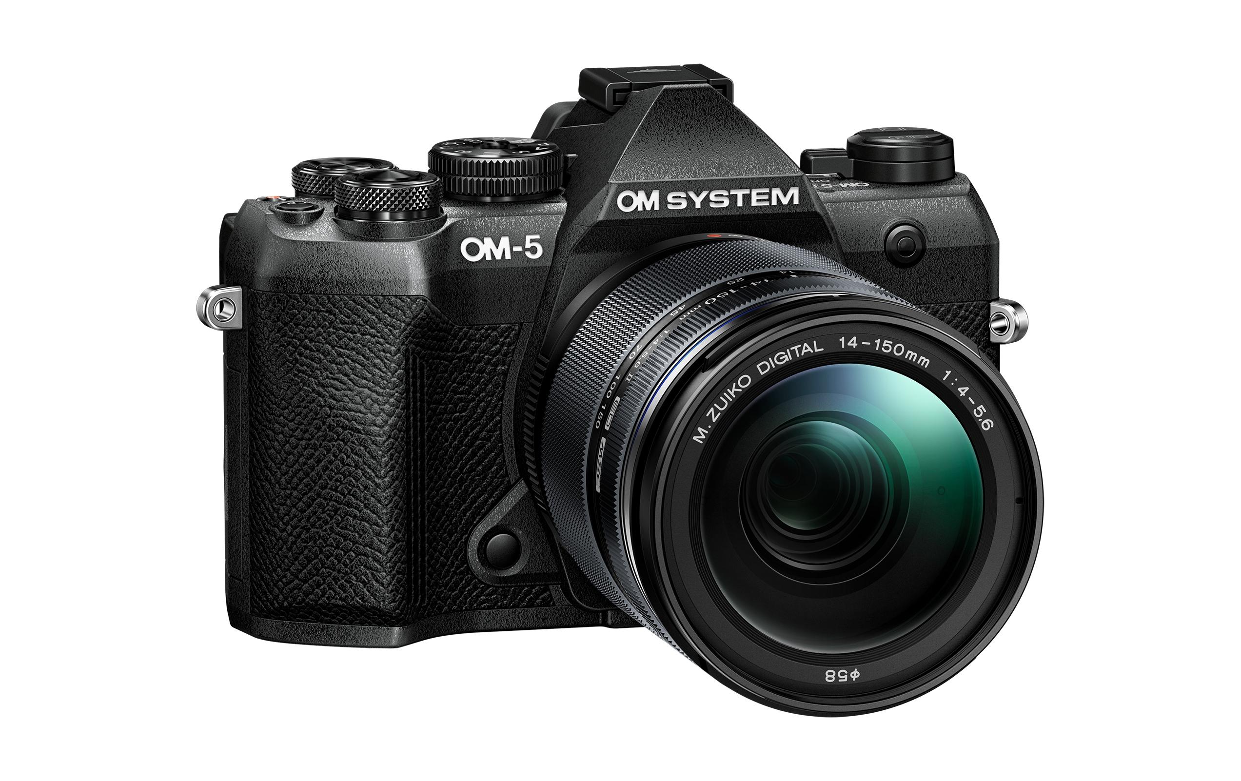 Fotokamera OM-5 II M.Zuiko Digital 14-150mm Kit Schwarz<br>Ultrakompakte, leichte spiegellose Kamera mit Objektiv