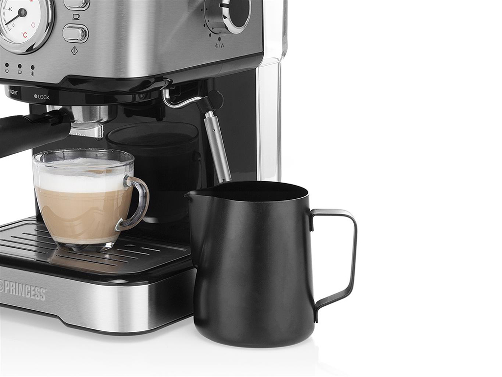 Princess 249412 Espressomachine met melkopschuimpijpjes