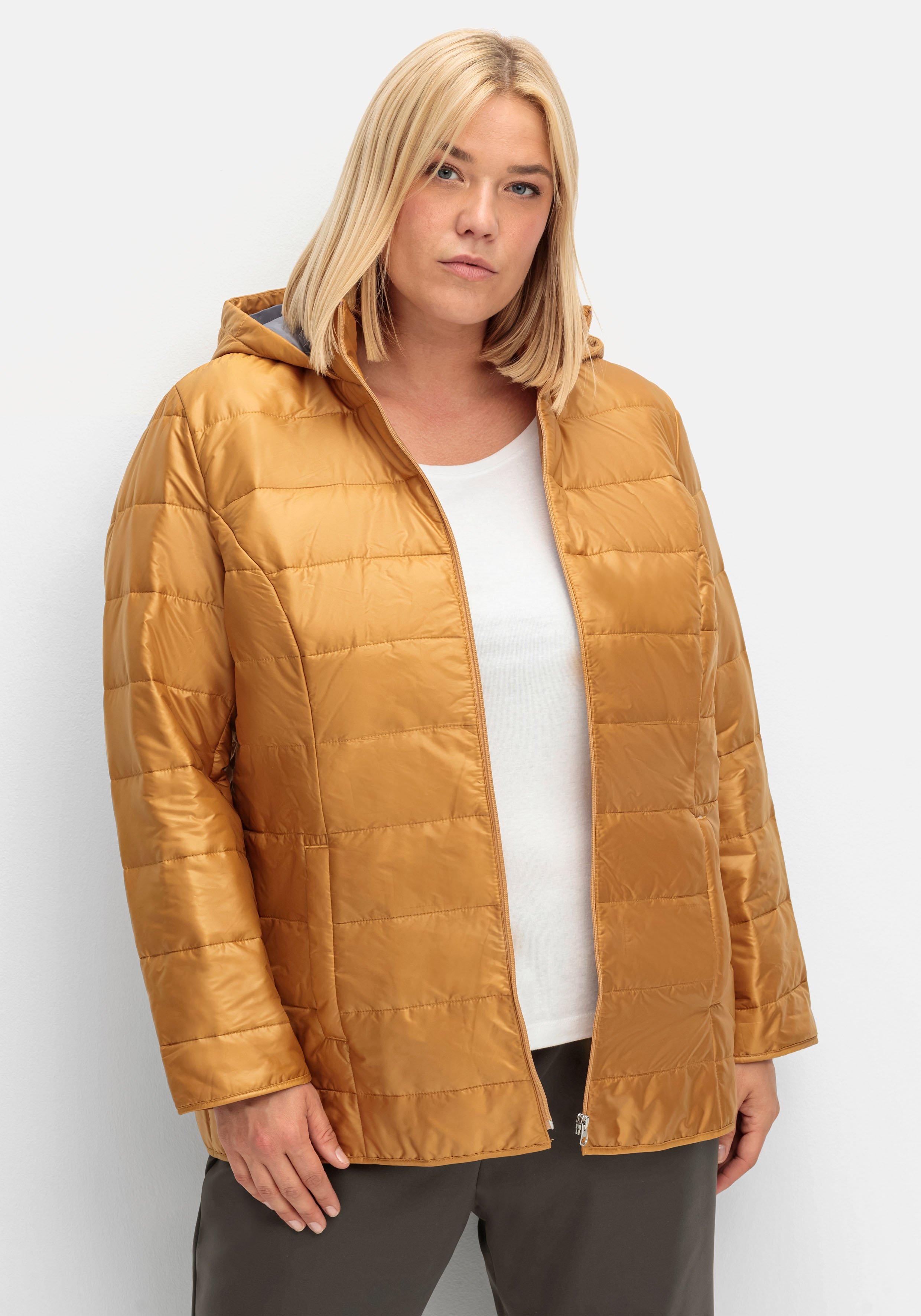 Leicht wattierte Steppjacke mit Kapuze