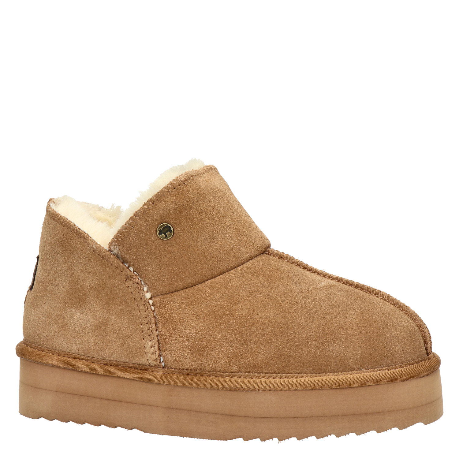 Willow Plateau dames gevoerde boot Warmbat Australia Cognac