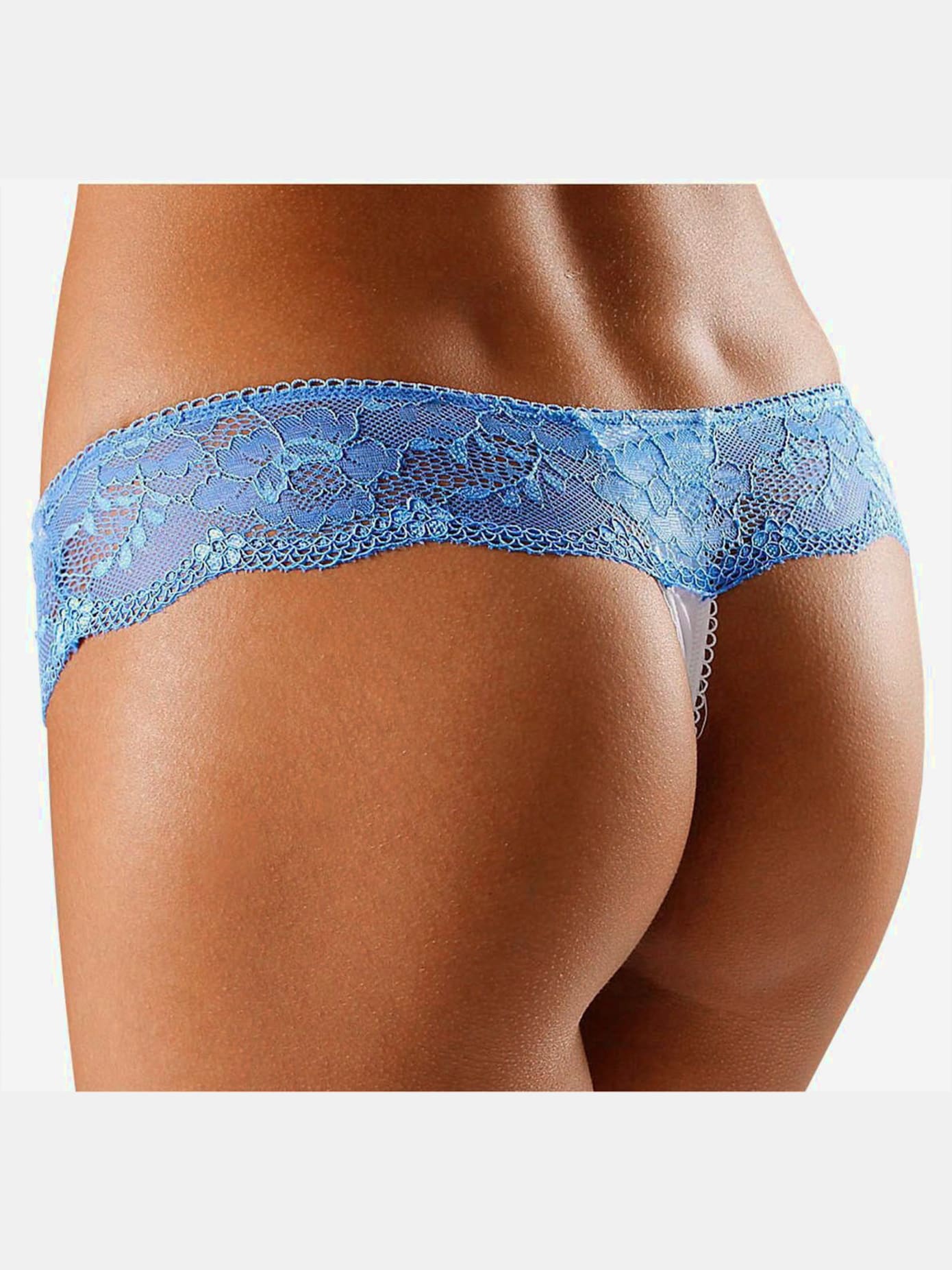 String féminin avec large ceinture en dentelle florale