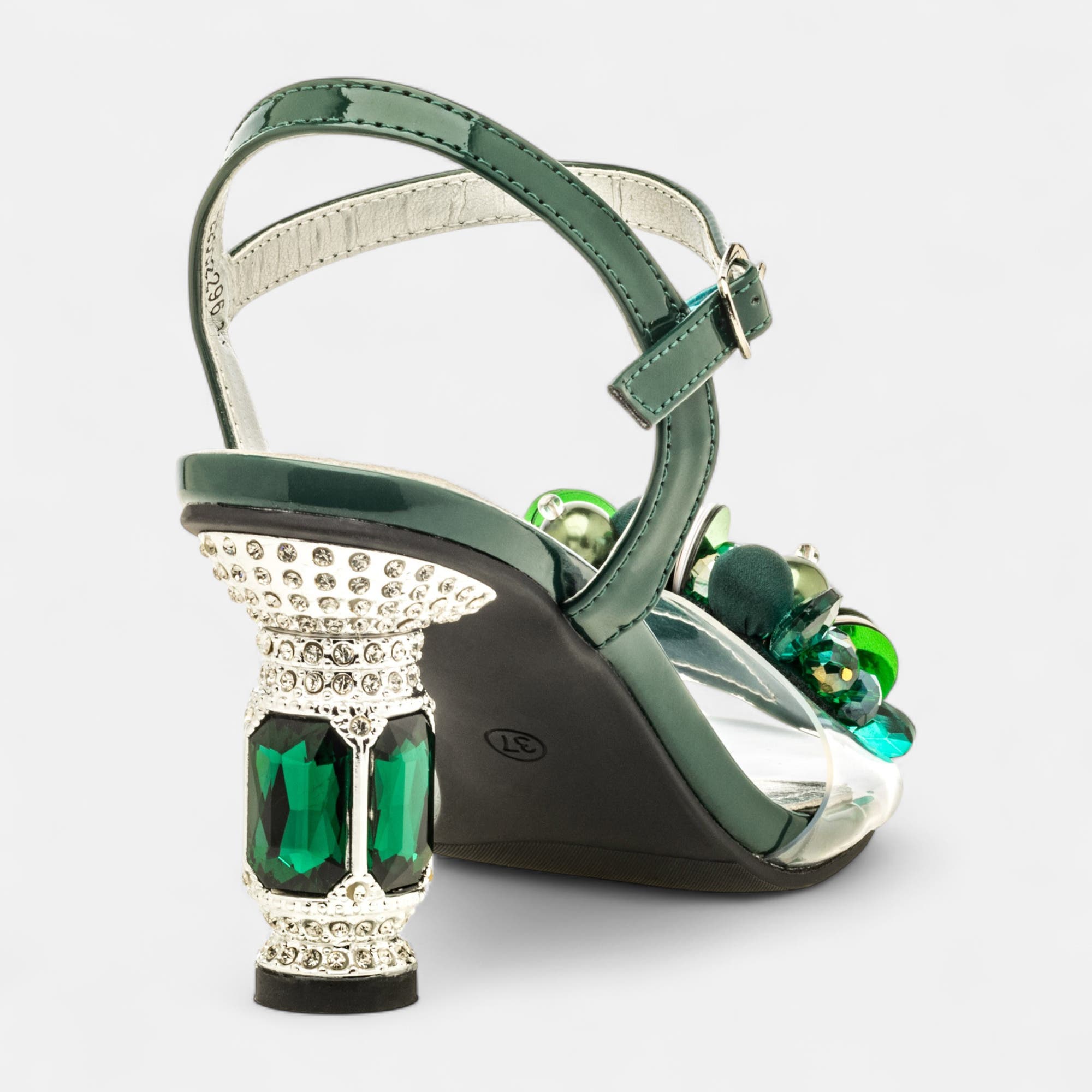 Nu-pieds à talon Femme vert