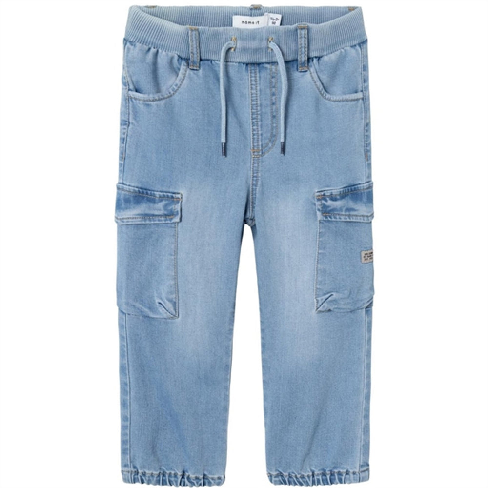 Medium Blue Denim Ben Baggy Cargo Jeans Noos