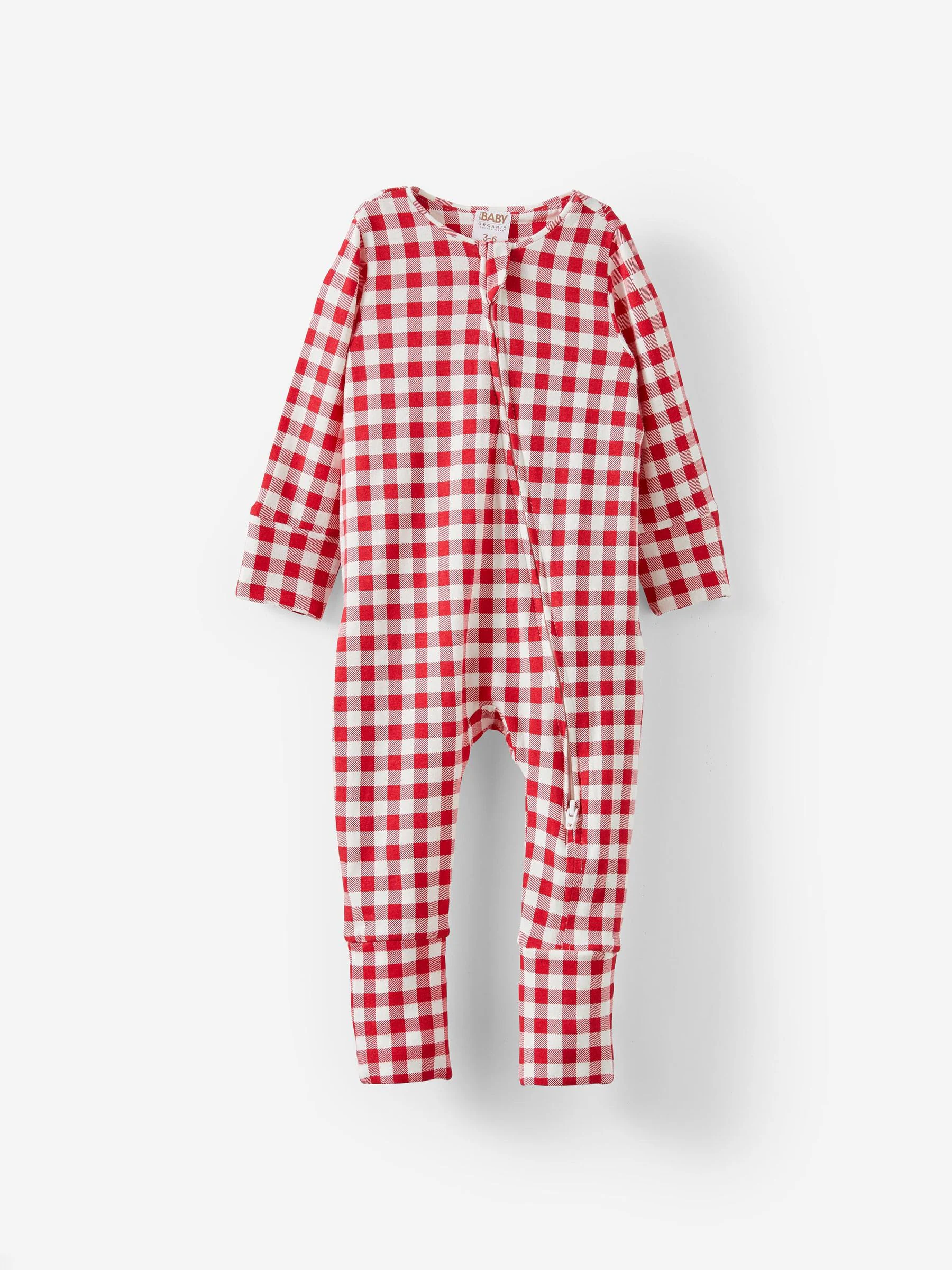 Rood - Cotton On Long Sleeve Zip Sleepsuit