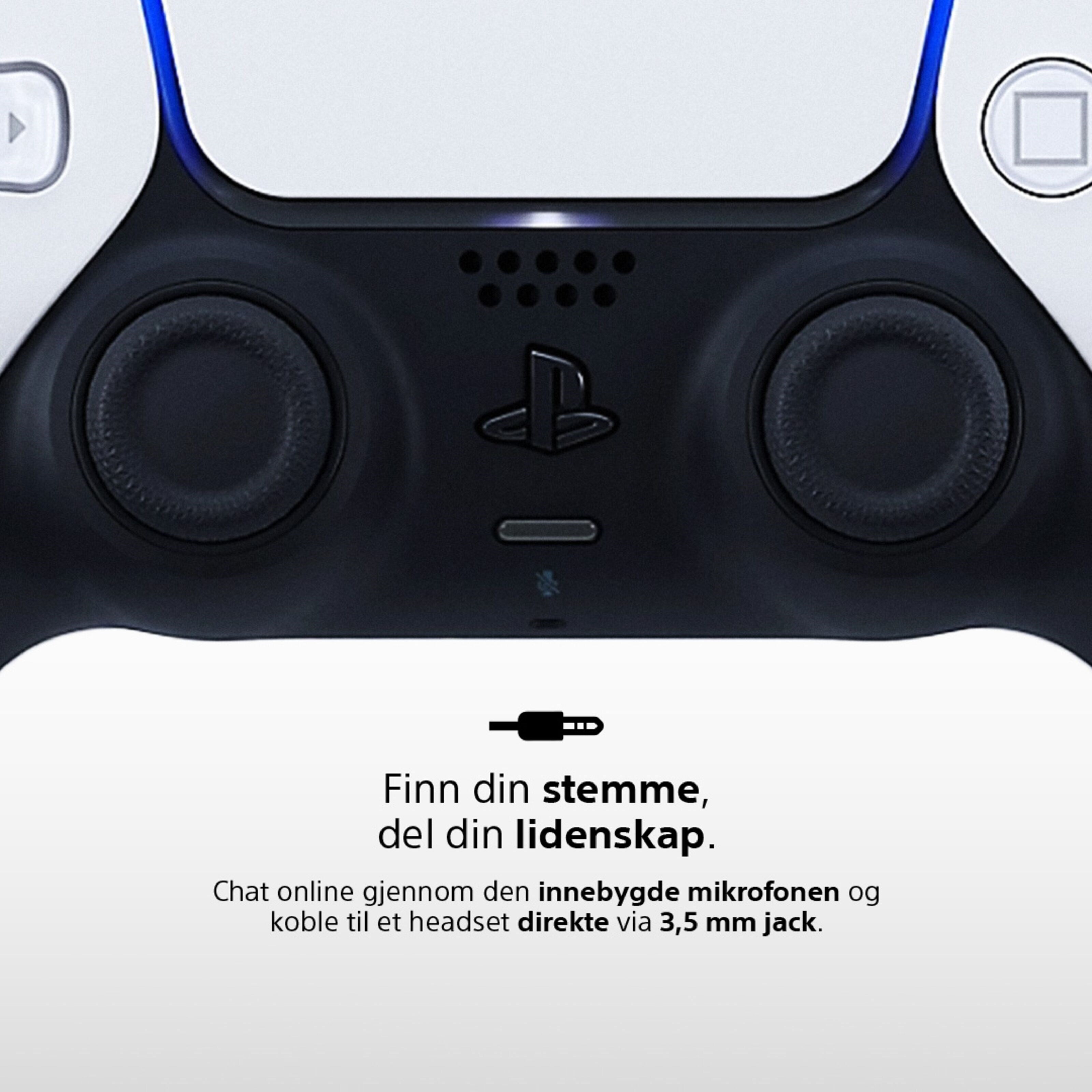 Sony DualSense V2 Trådløs håndkontroller Hvit