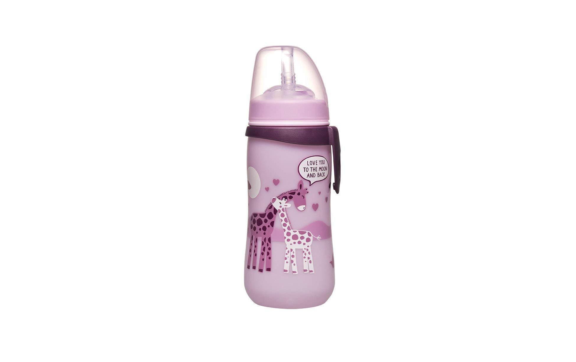 Trinklernflasche Straw Cup Giraffen 330 mlTrinklernflasche