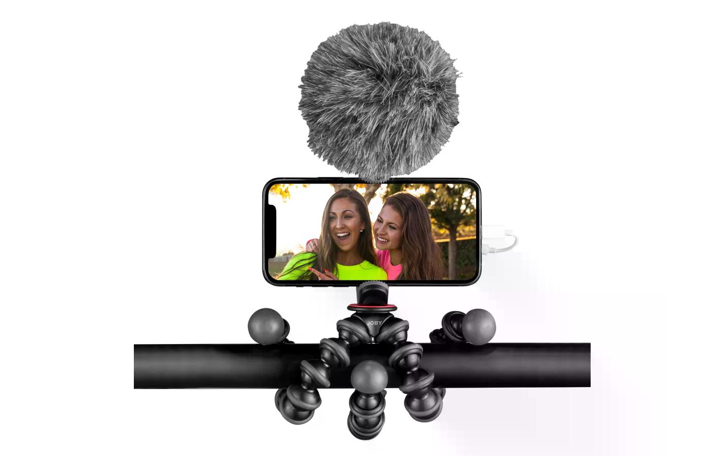 Smartphone-Stativ GorillaPod Creator KitKameraplattform für Smartphones inkl. Mikro und Beleuchtung, um Beiträge mit dem Smartphone aufzunehmen