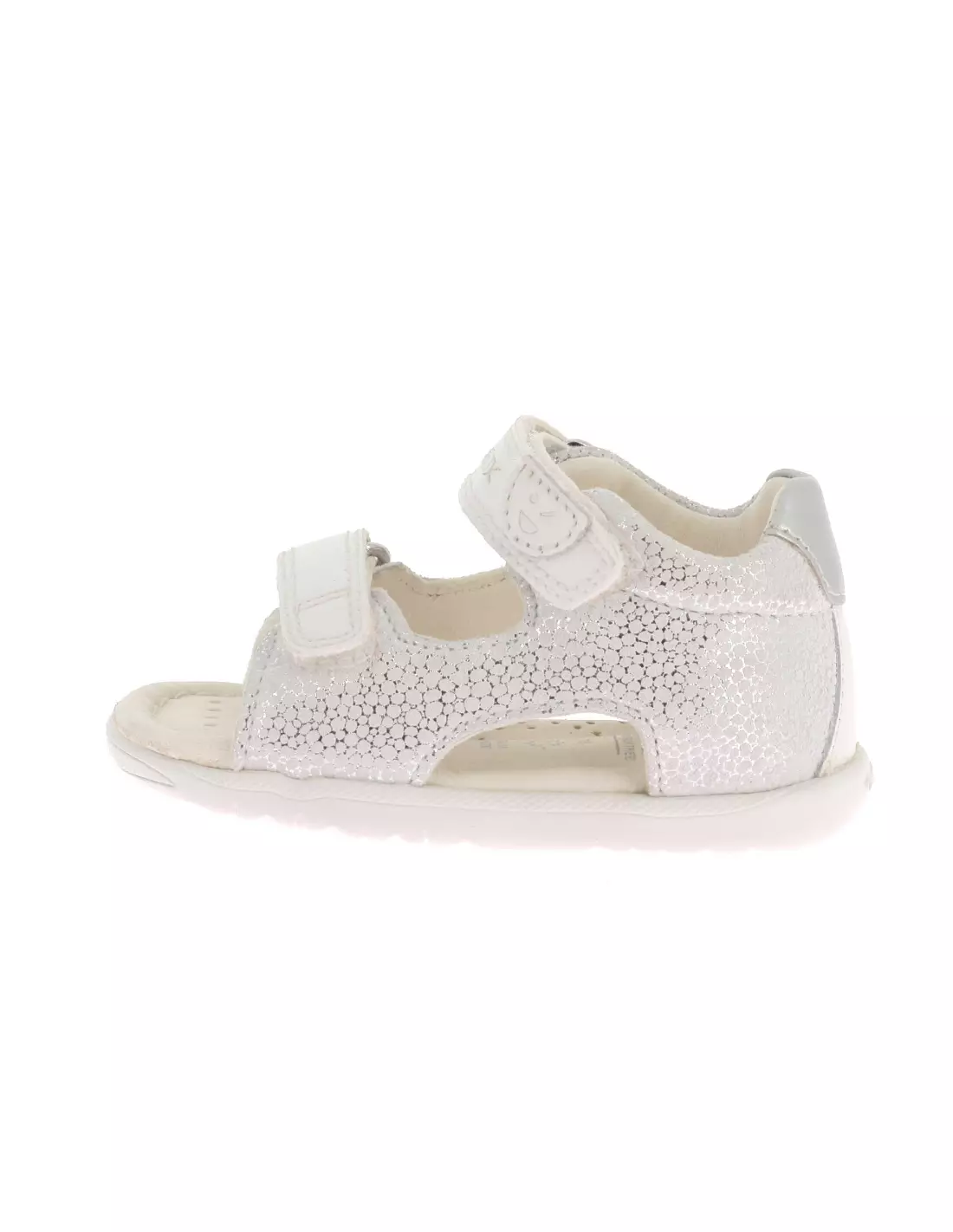 GEOX MACCHIA - Sandales & nu-pieds Offwhitesilver