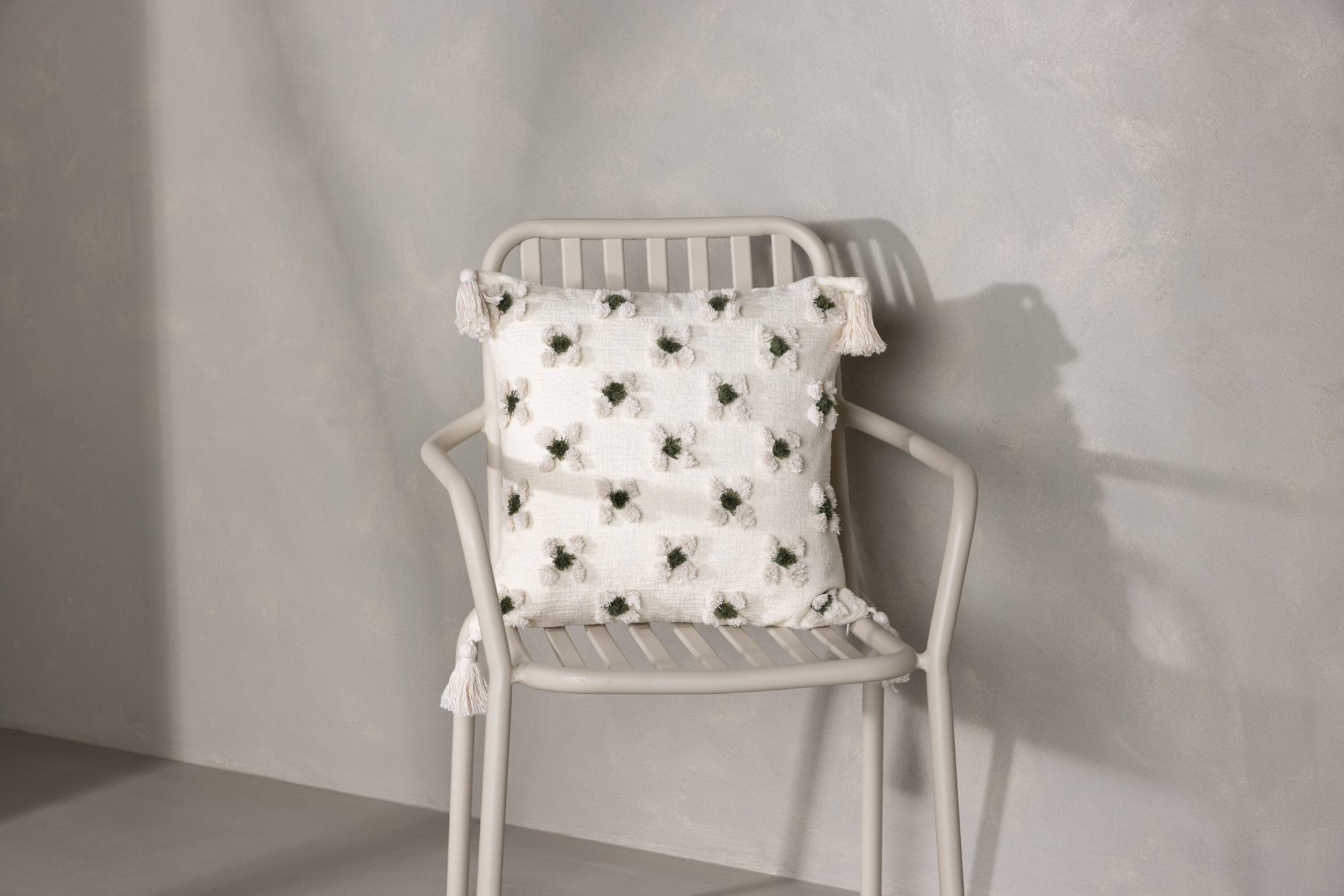 Elan Kussenhoes 45x45cm - Wit