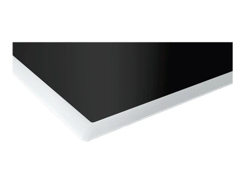 Siemens iQ700 EX845LYC1E - Induktions kogeplade - 4 plader - Niche - bredde: 78 cm - dybde: 50 cm - med rustfrit stål-pynt - sort/rustfrit stål