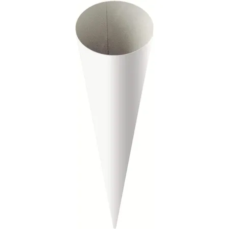 Heyda Schultüten-Rohling Geschwistertüte, ca. 35cm, weiß