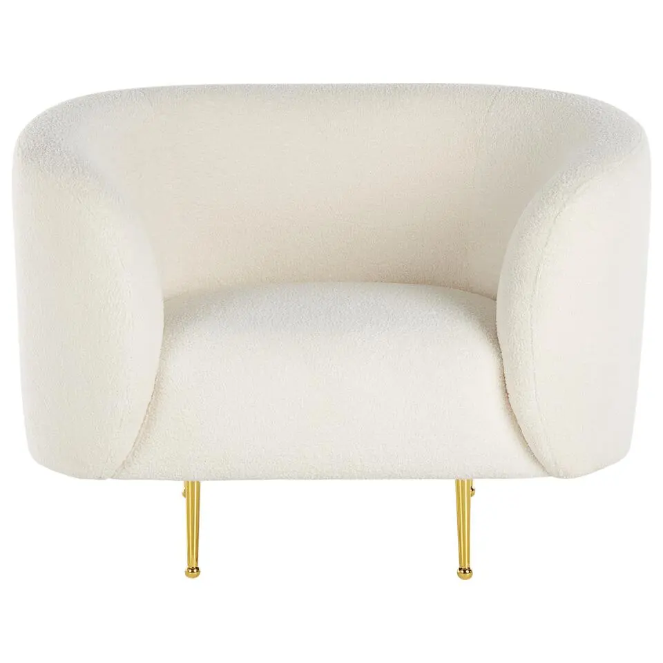 LOEN - Fauteuil - Wit - Polyester