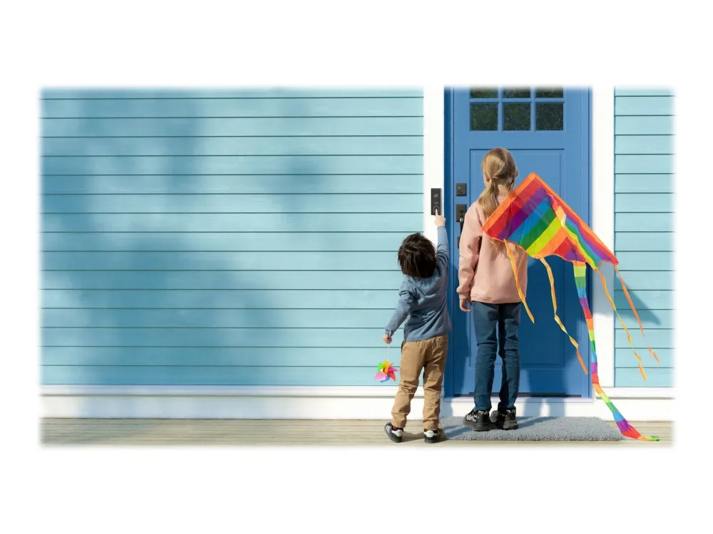 Eufy Security Video Doorbell - Dørklokkesæt - trådløs - Wi-Fi - 2.4 Ghz