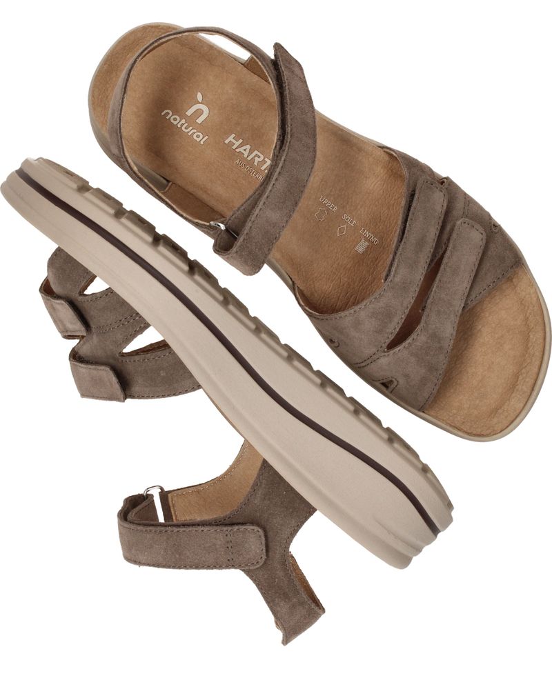 Hartjes Sandalen Taupe Dames