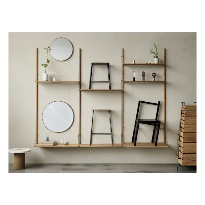 Frama Miroir rond CM1 en bois | Chêne