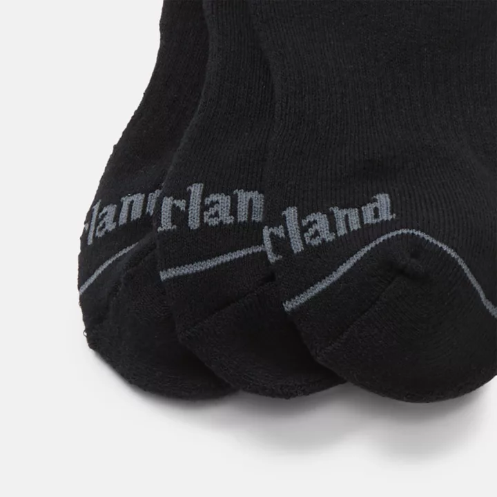 Pacote com 3 pares de meias invisíveis Bowden na cor preta.