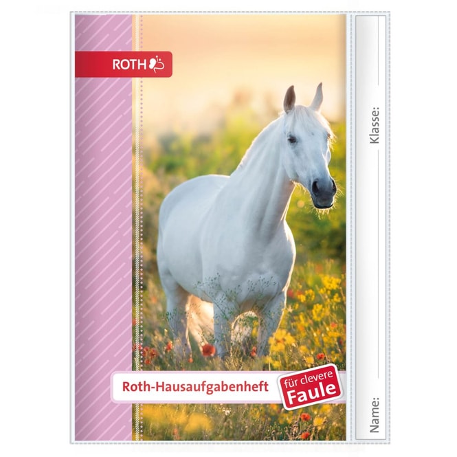 Hausaufgabenheft - Clever Kids & Tiere - Pferd - DIN A5
