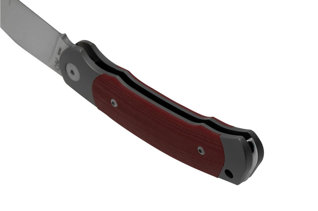 Viper Twin, V6002GR, Satin M390, Red G10 zakmes, Fabrizio Silvestrelli design