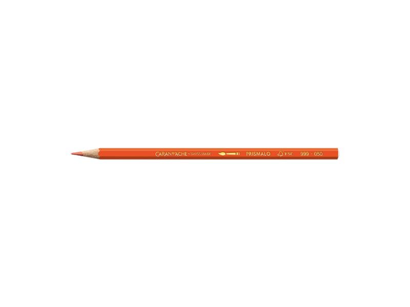 Caran d'Ache Farbstifte Prismalo 3 mm, 1 Stück, Rotorange Wasservermalbare Buntstifte