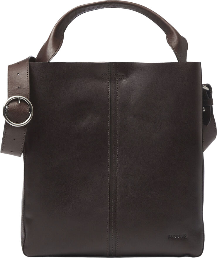 Saddler Elsa Brushed silver Dk.brown