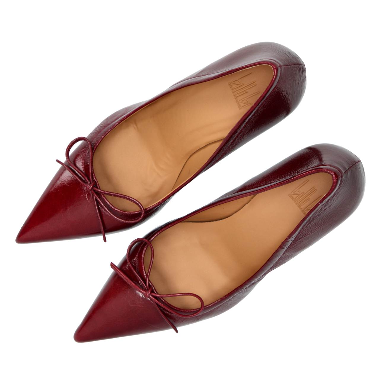 Billi Bi  A8101 Pumps med sløjfe - Rubino Naplack