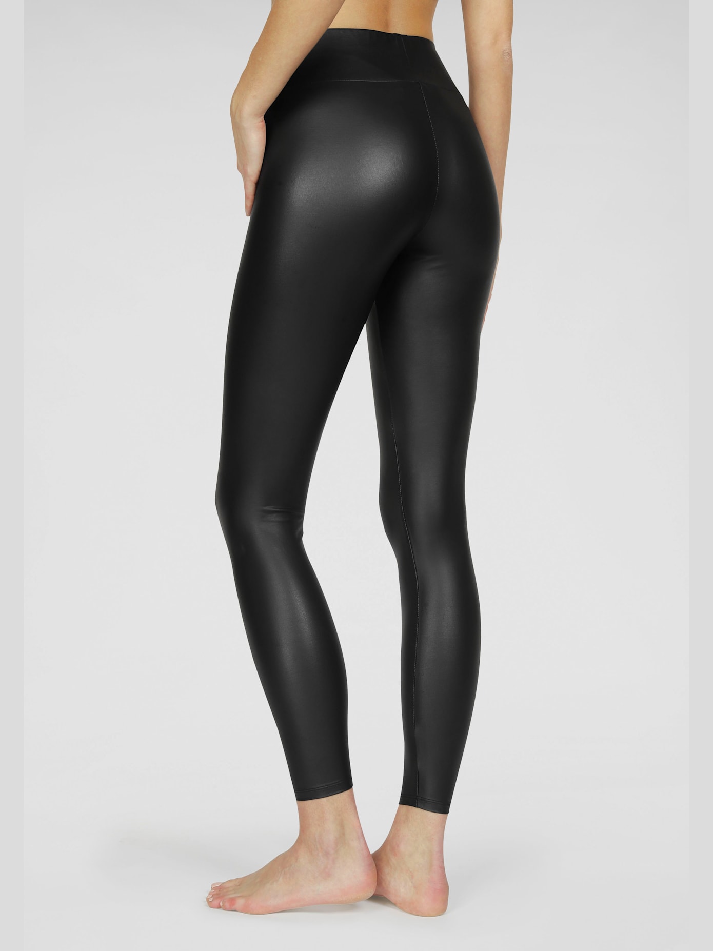 Leggings thermiques legging brillant avec large ceinture douce