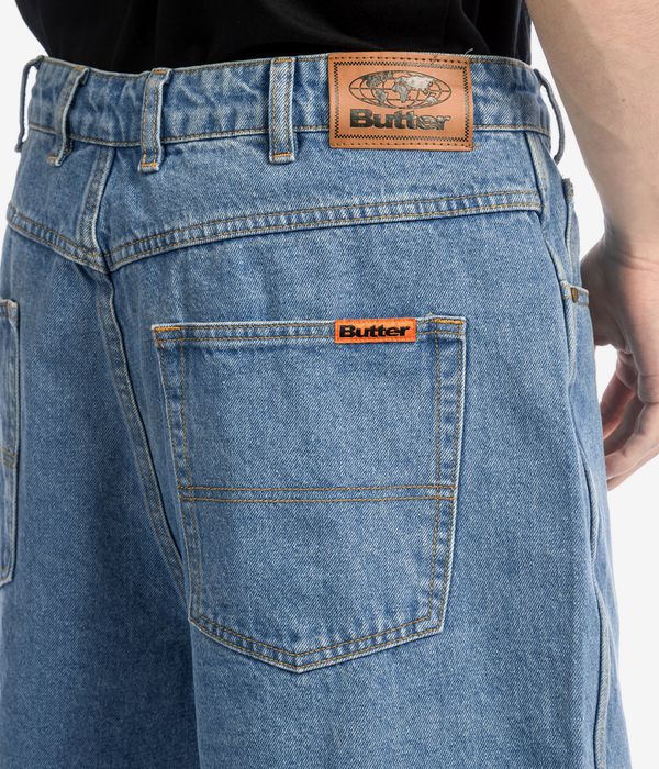 Butter Goods Baggy Denim Shorts (washed indigo)