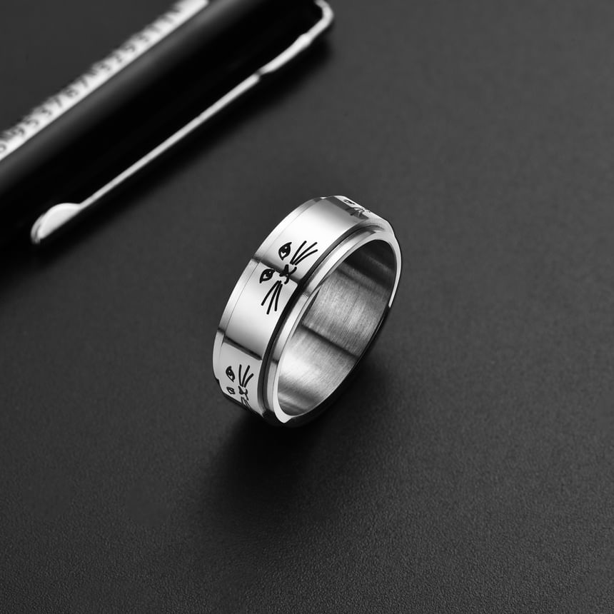 Prushia - Maan & Ster / Dier RVS Ring (Diverse Ontwerpen)