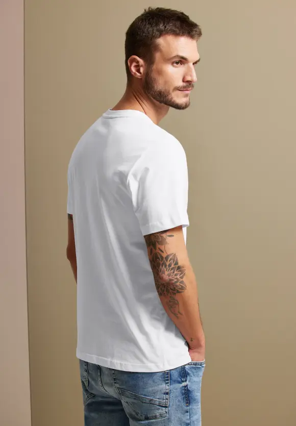 T-Shirt mit Wordingprint - White