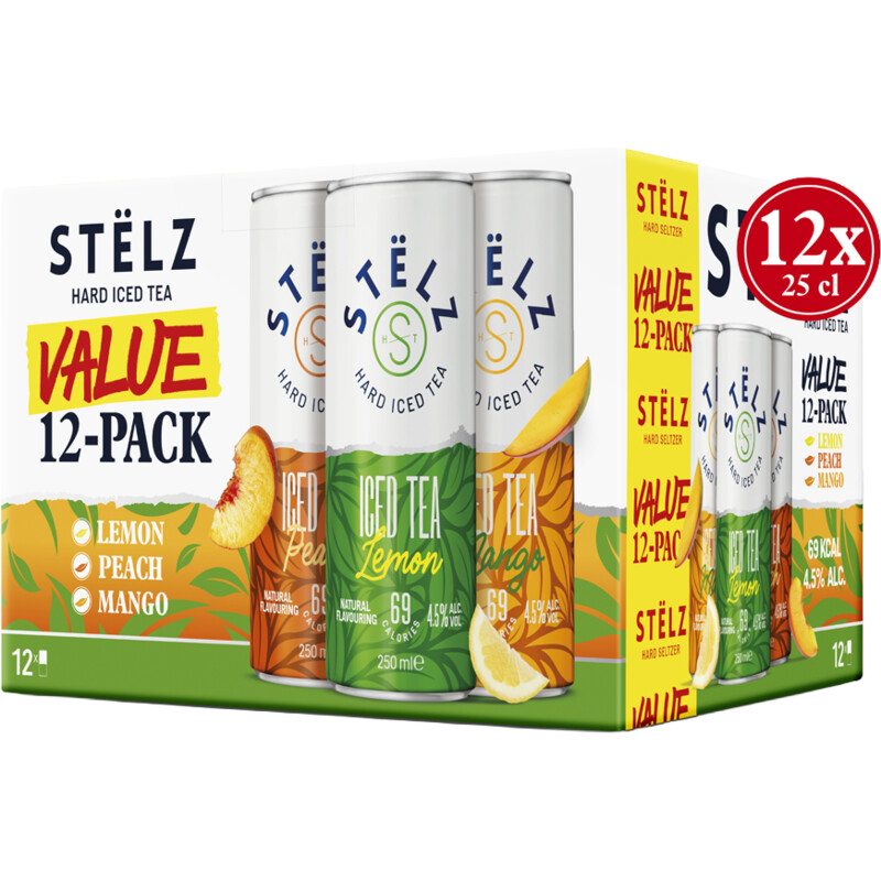 Stëlz Hard iced tea 12-pack