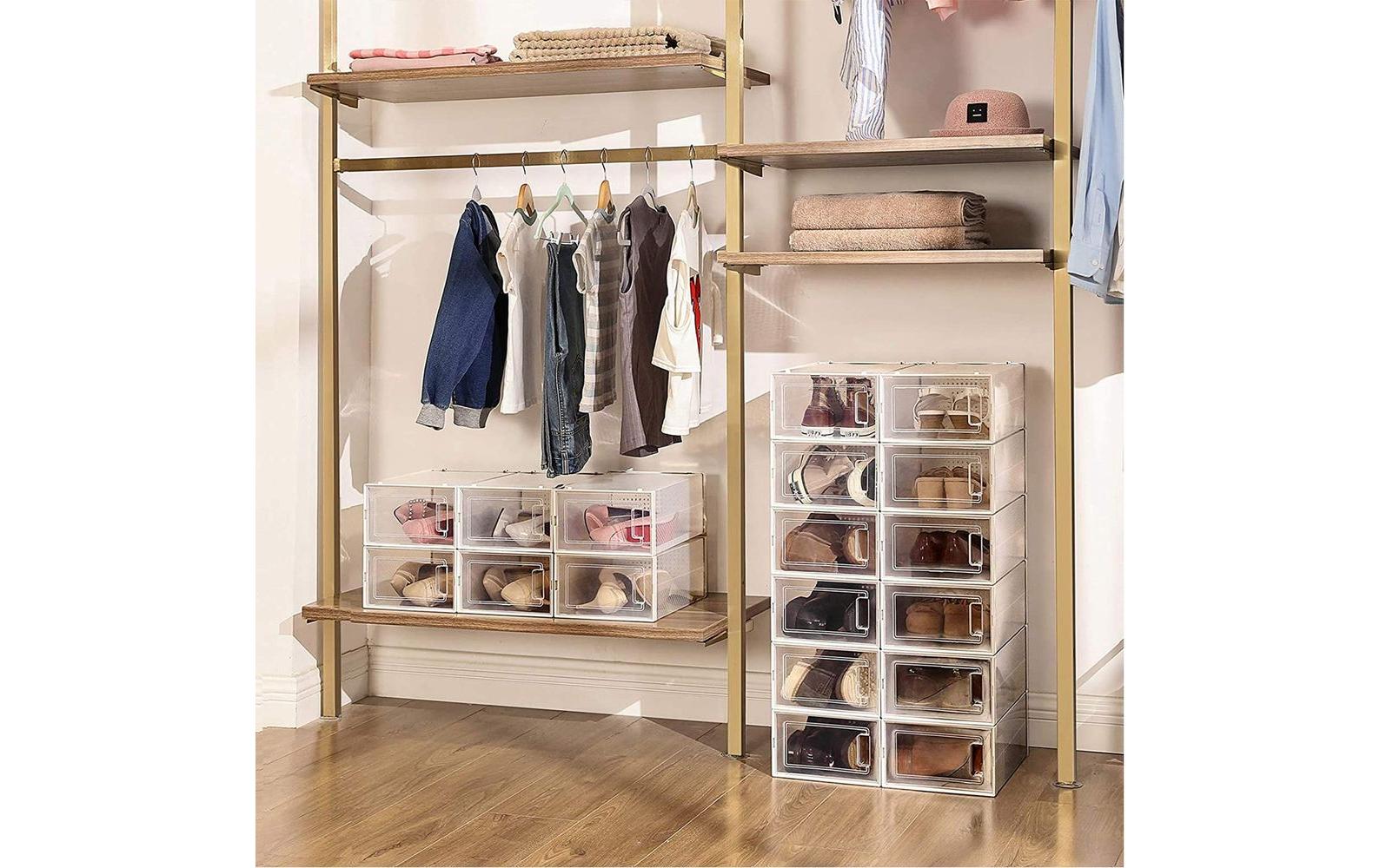 Schuhboxen 23 x 14 cm, TransparentAufbewahrungsboxen für Schuhe