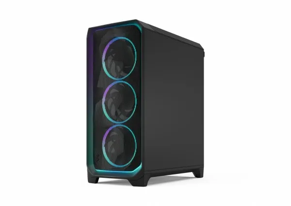 Fractal Design Meshify 3 Ambience Pro RGB - Tower - udvidet ATX - ingen strømforsyning (ATX) - sort TG-lystone - USB/Lyd