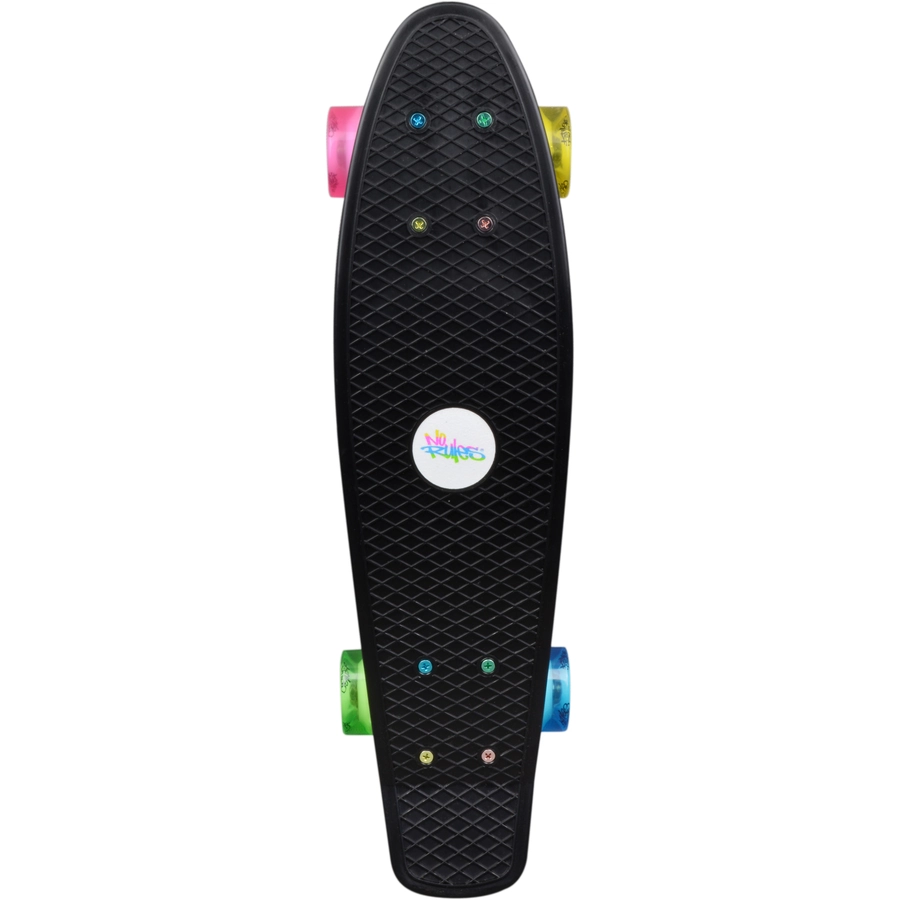 AUTHENTIC SPORTS Skateboard fun NEON mit Leuchtrollen