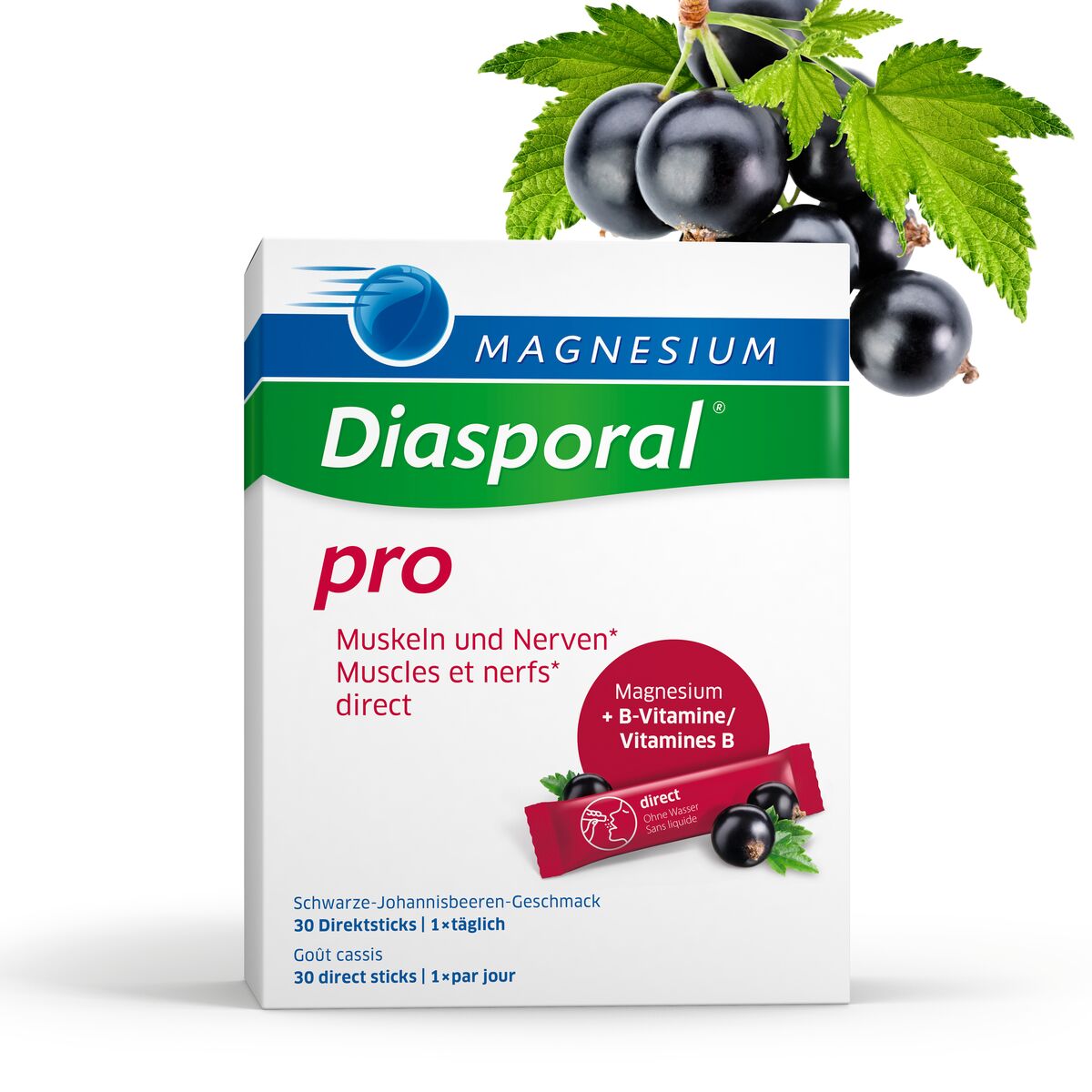 MAGNESIUM DIASPORAL Pro M+N Direct Sticks<br>30 Stück