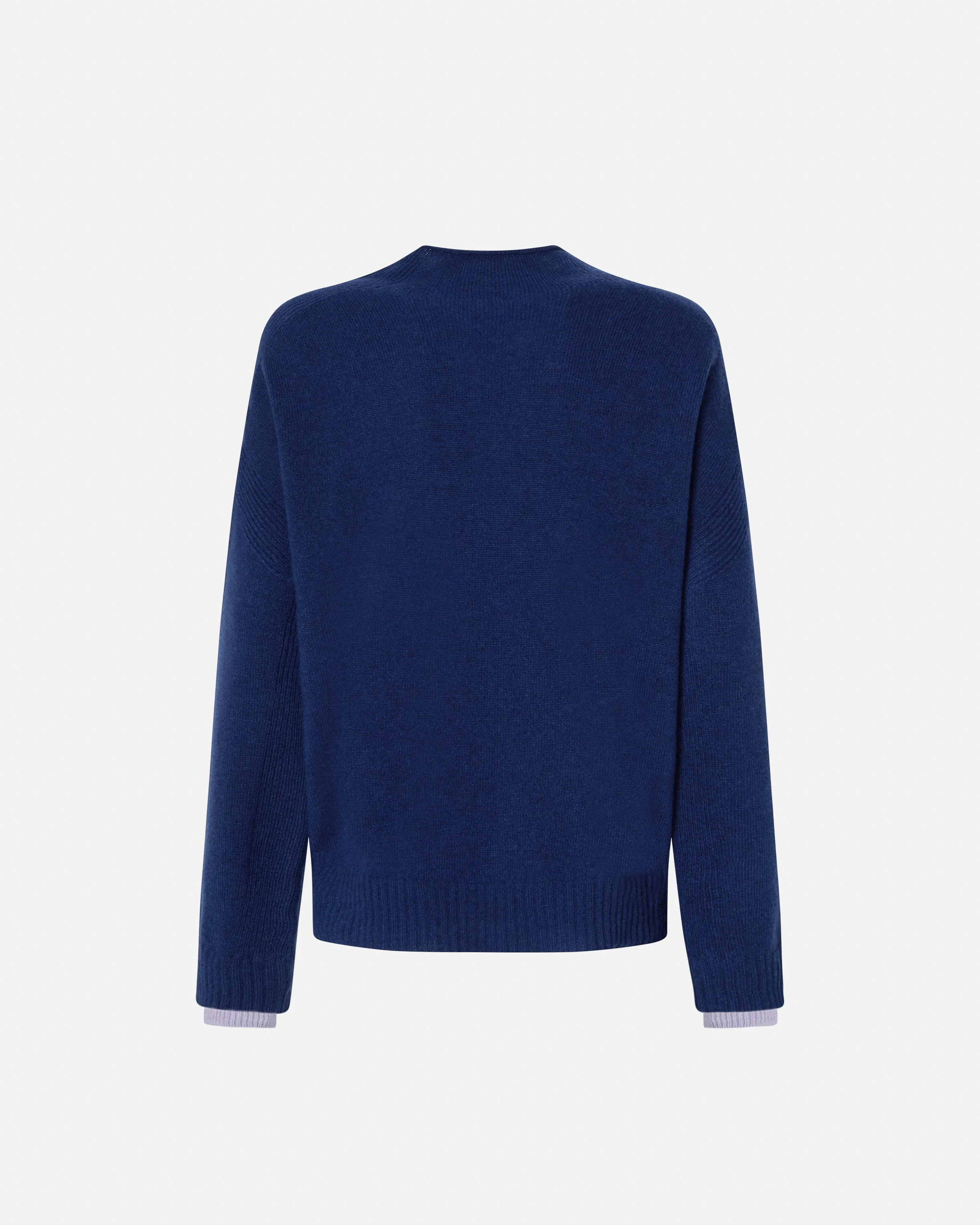 Pull à col officier | Bleu