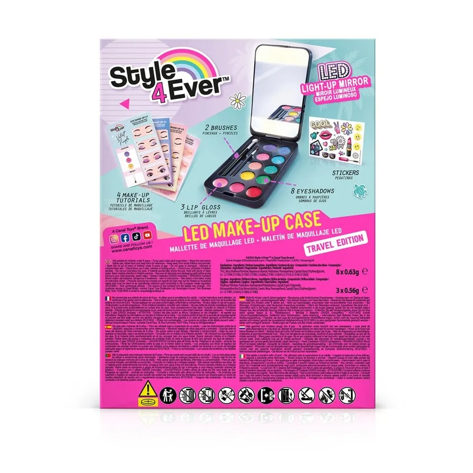 Style 4 Ever Mini Makeup Etui med LED-Lys